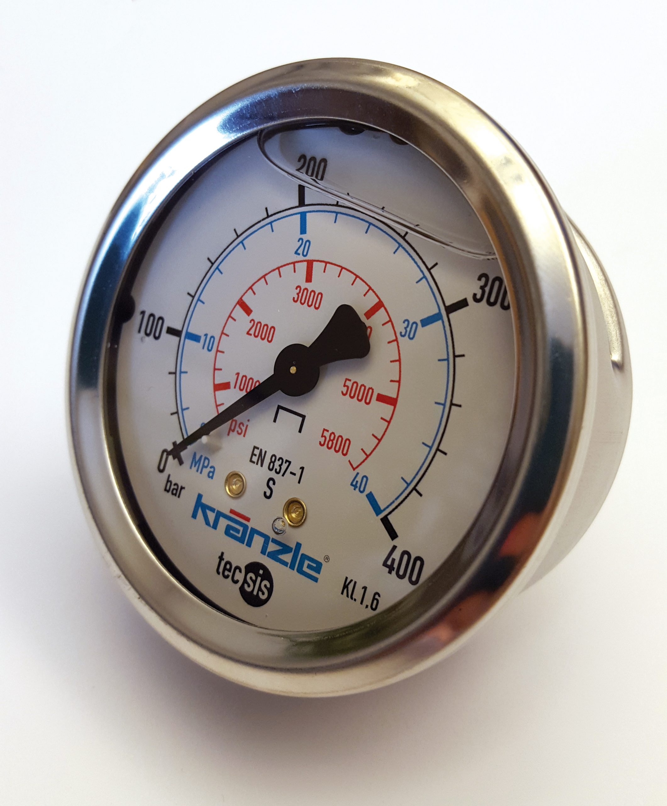 Manometer 1/4" 400bar 63mm Bak