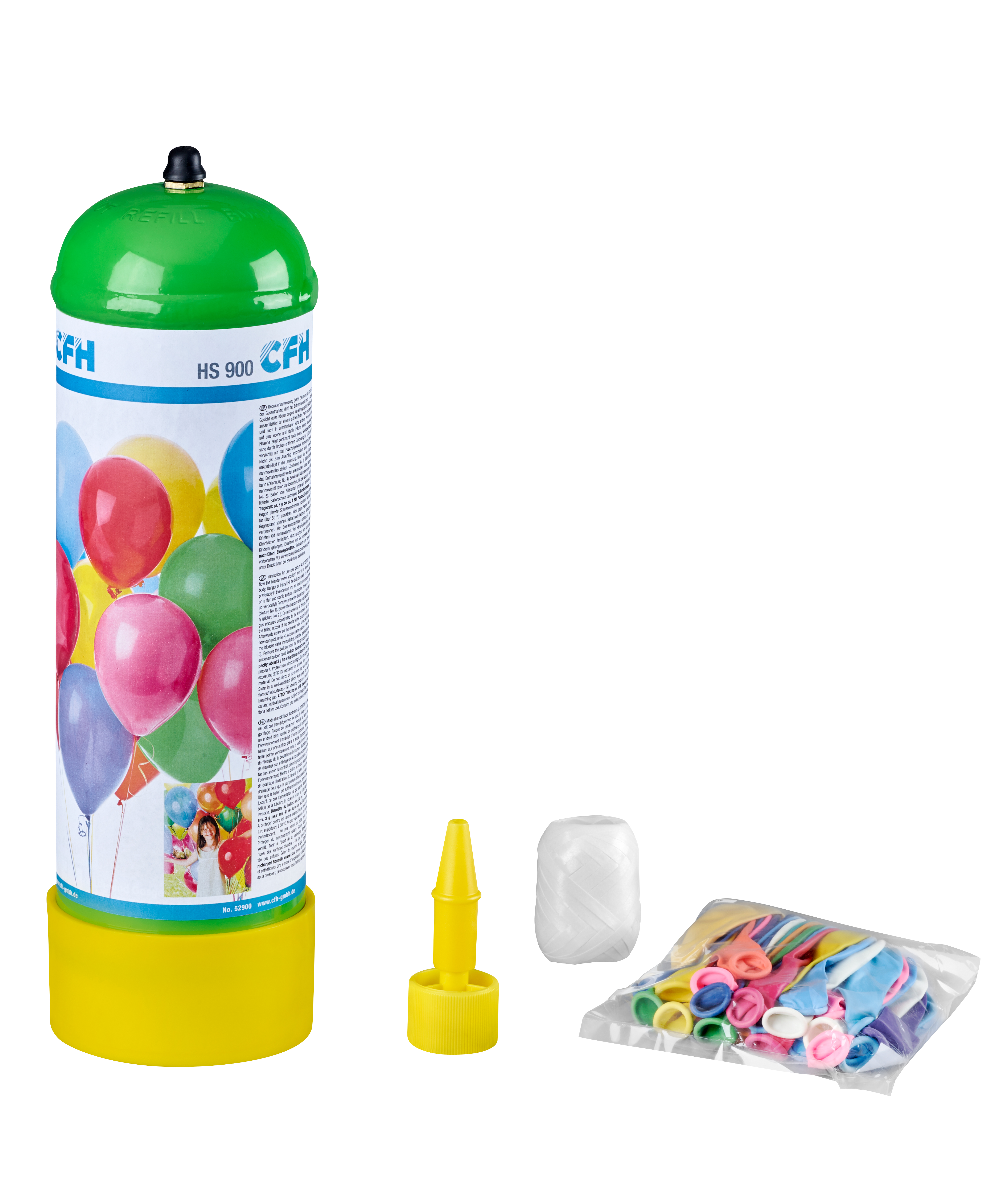 Cfh Heliumset Inkl Ventil.