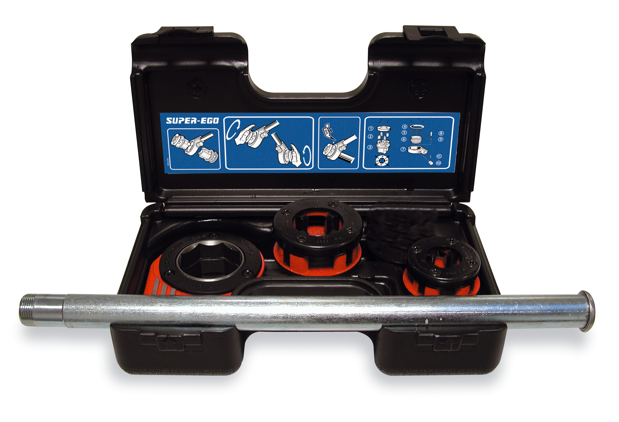 Super-ego Rörgängsats 1/2"-3/4"-1"