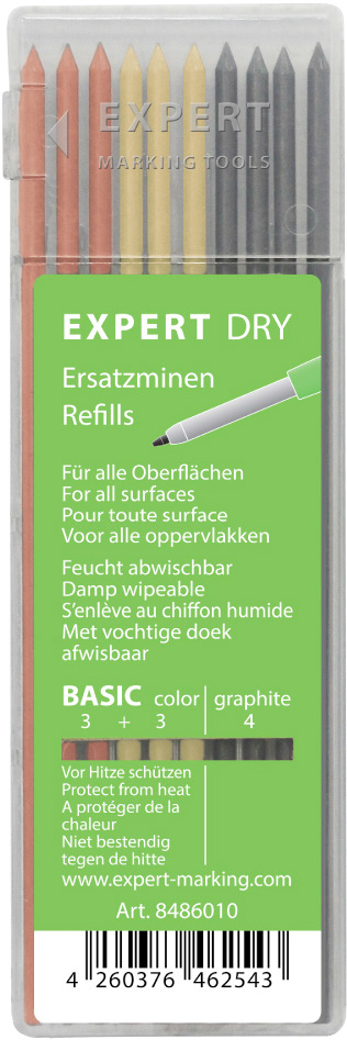Medid Expert Blyertspesar,3xgul,3xröd,4xsvart