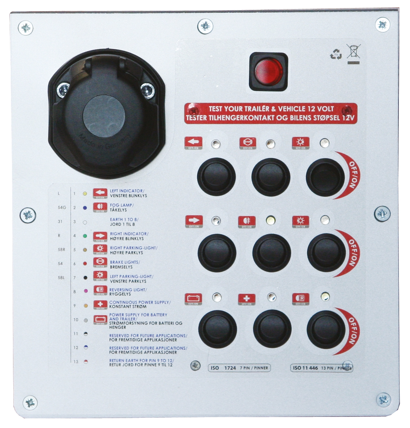 Ljus Testar Baksida Attack1750