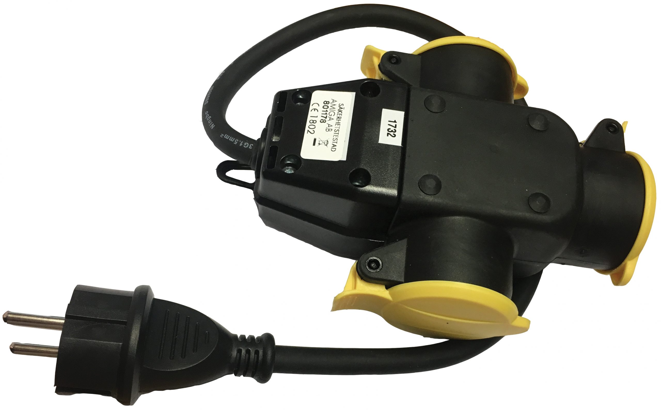 Grenuttag 3-vägs 0,5m Kabel