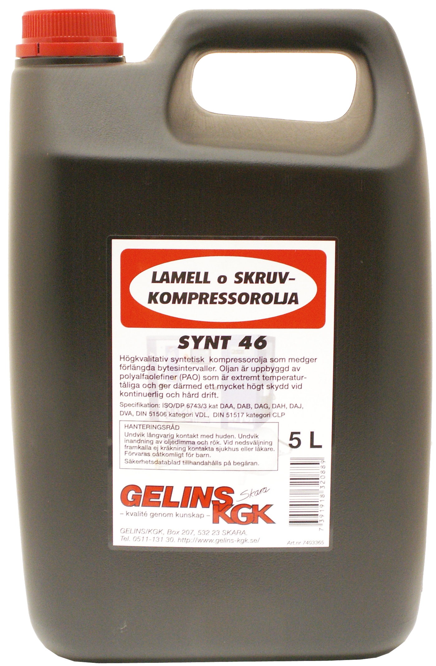 Kompressorolja Syntet 46 5l