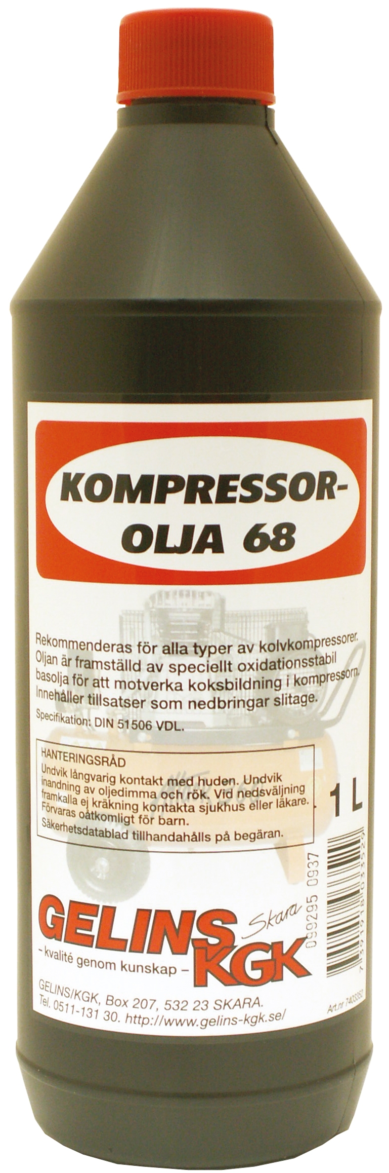 Kompressorolja 68 1 Liter