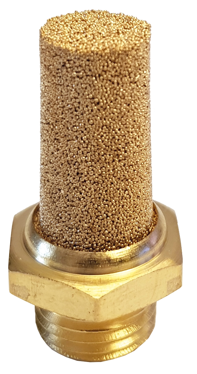 Ljuddämpare 1/4" Sintrad