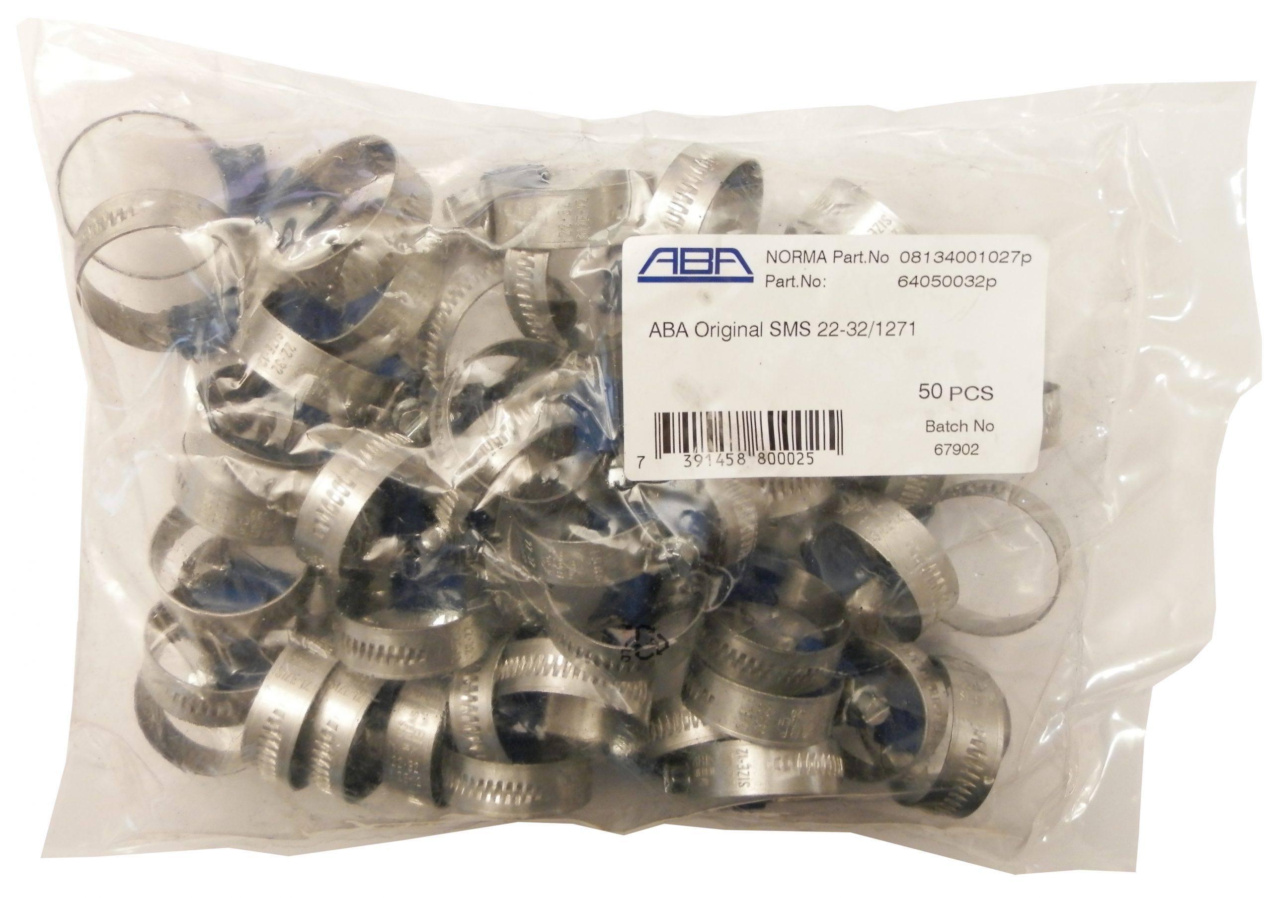 Slangklämma 50-pack 77-95 Mm