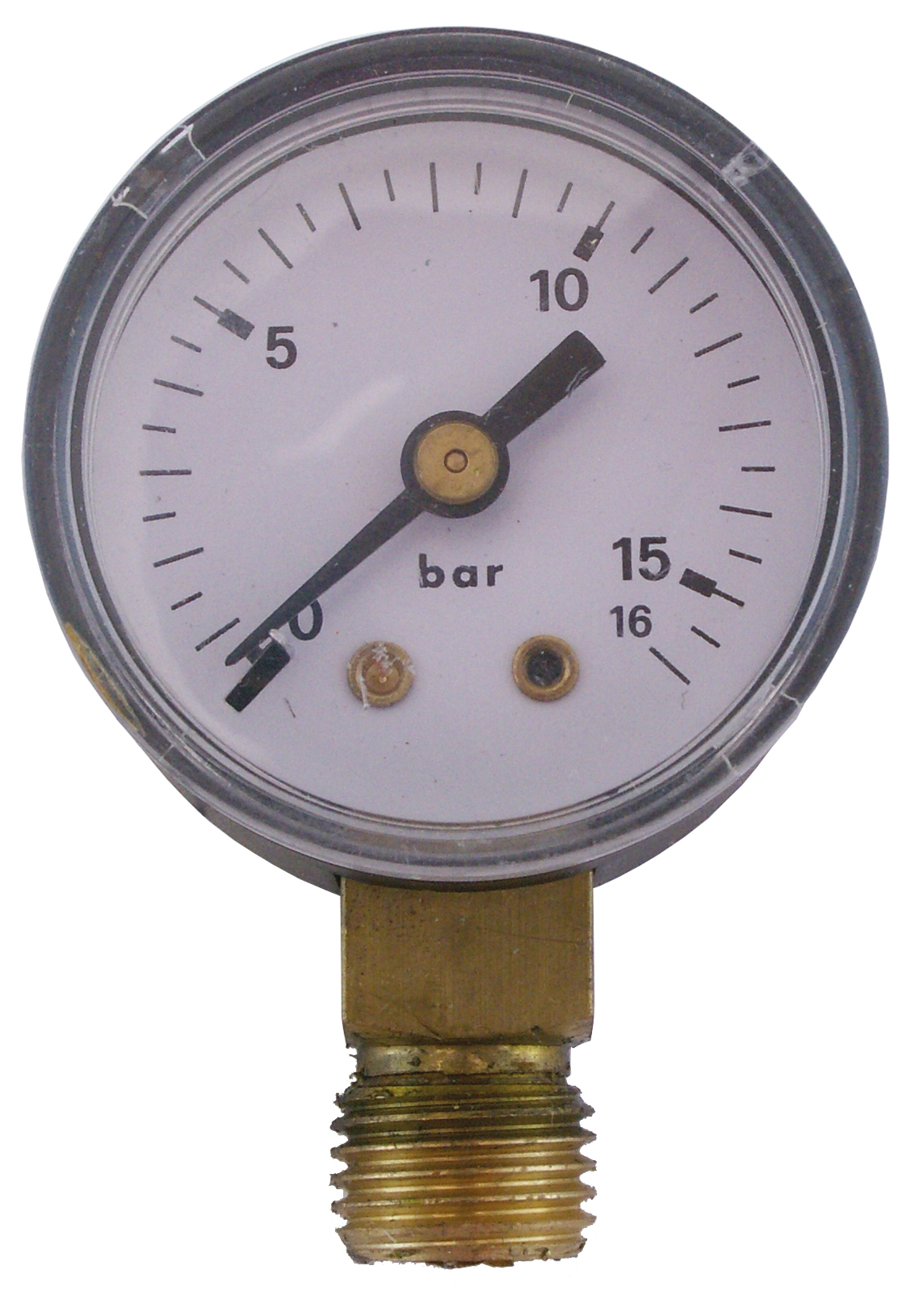 Manometer 1/4" 16 Bar 40mm Ner