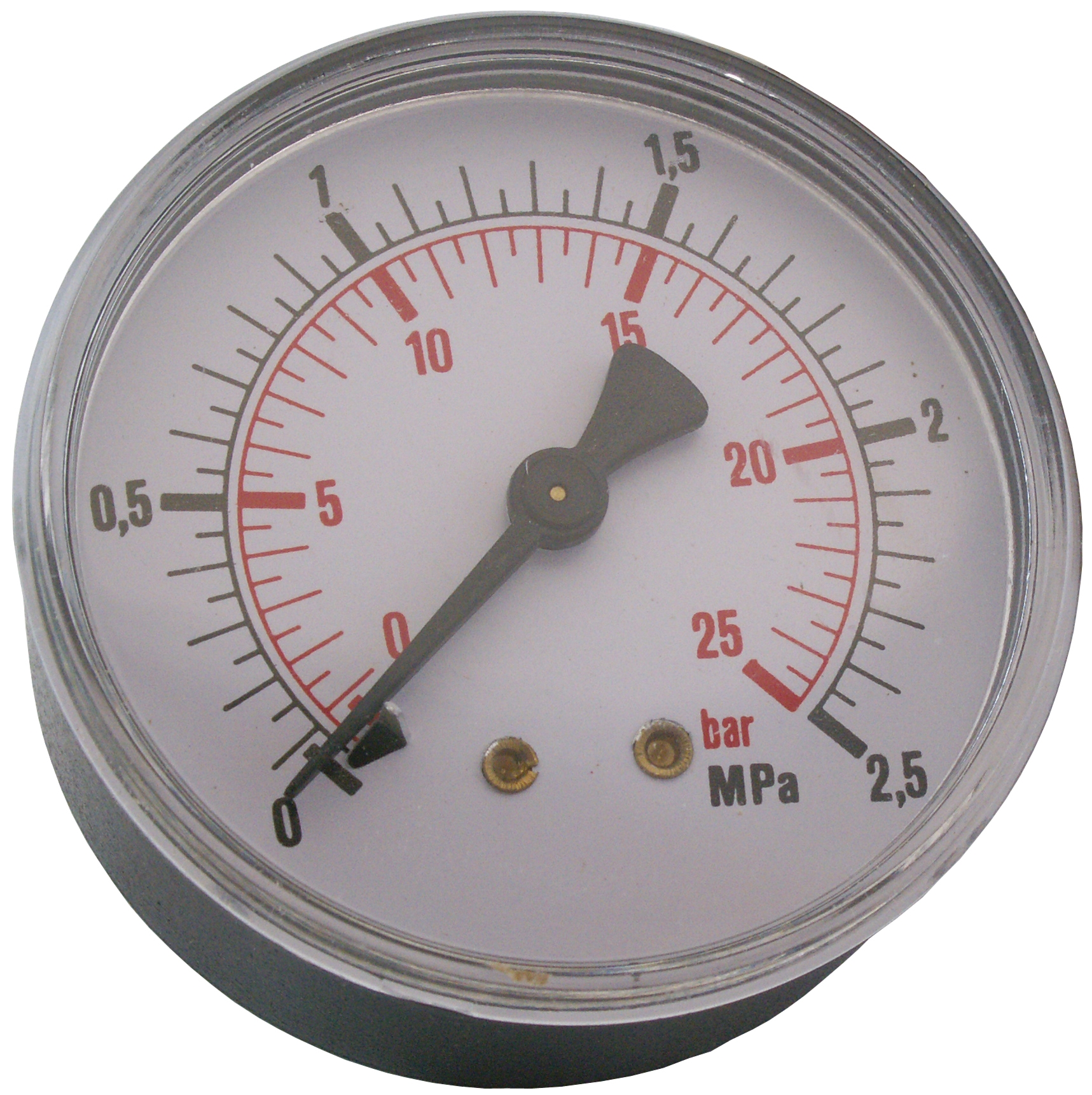 Manometer 1/4" 25 Bar 63mm Bak
