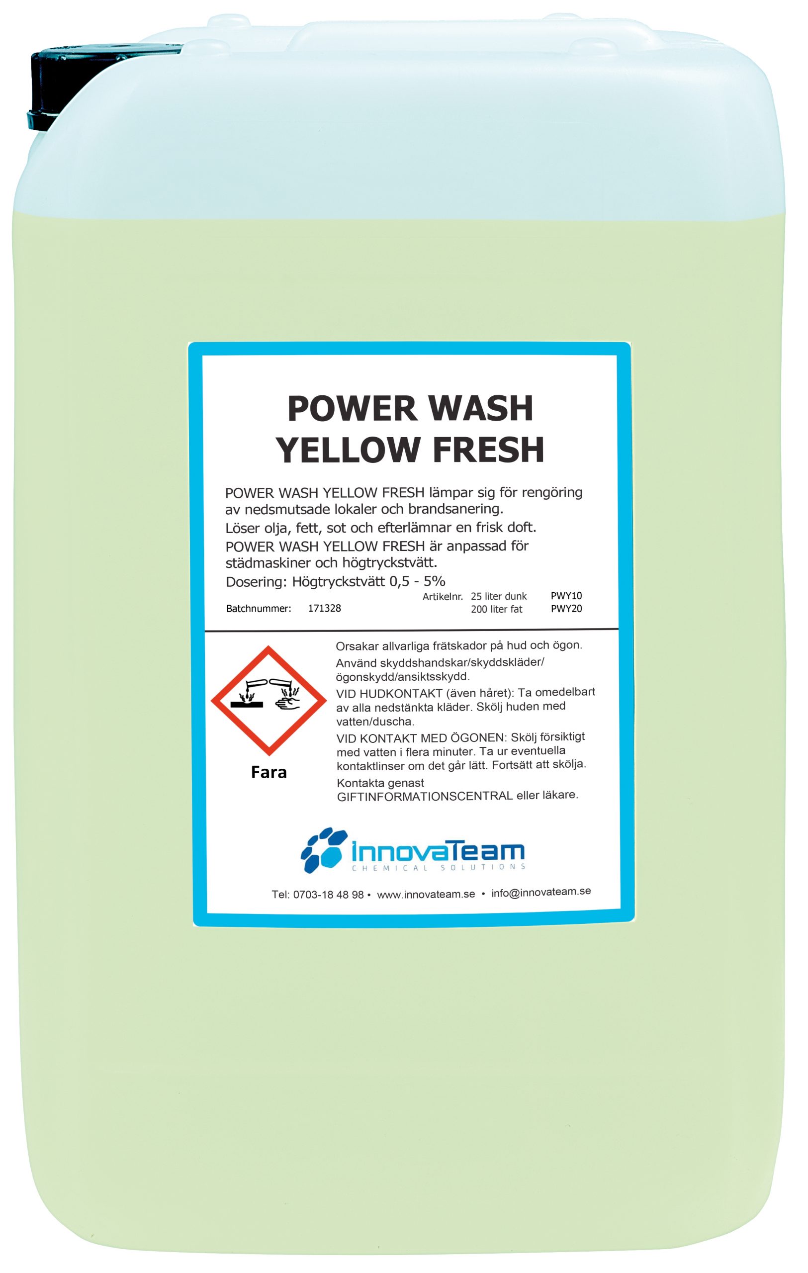 Power Wash Yellow Fresh 25l