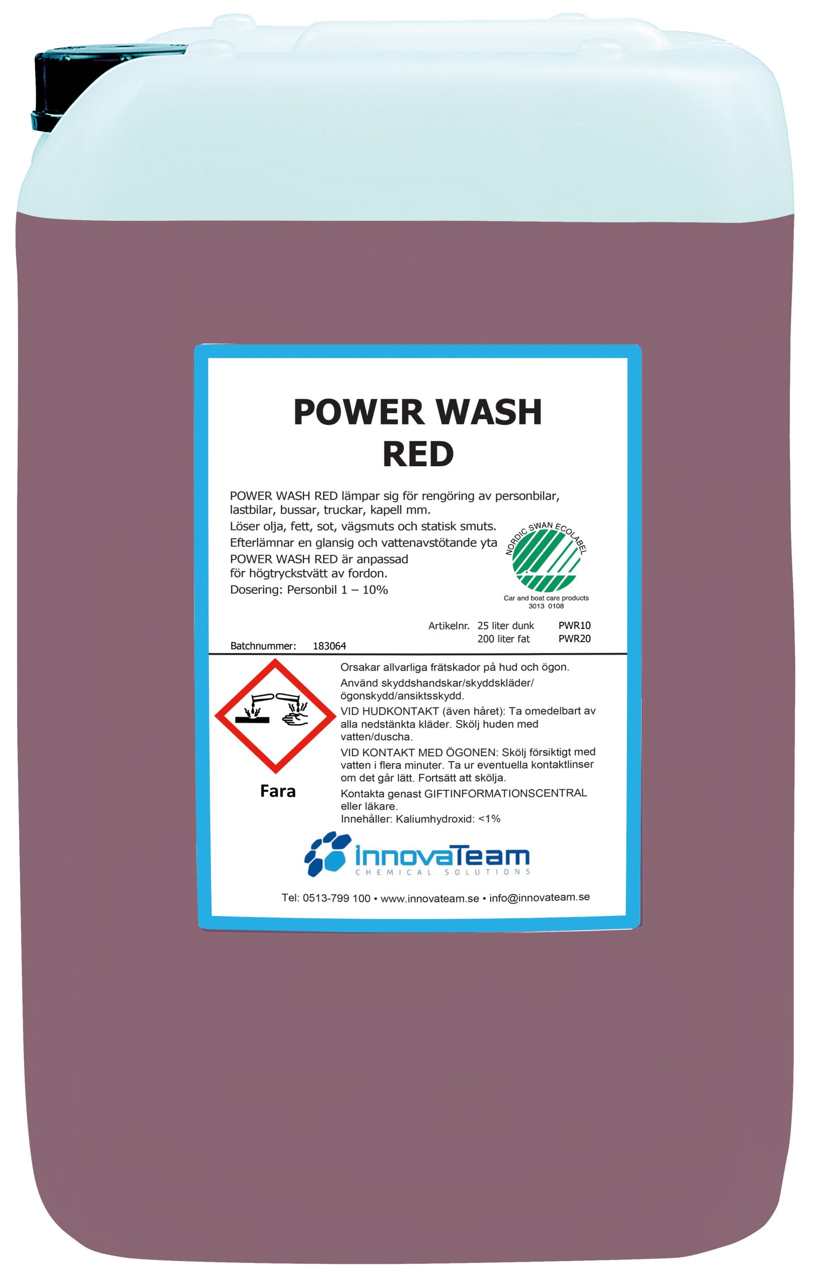 Power Wash Red 25l