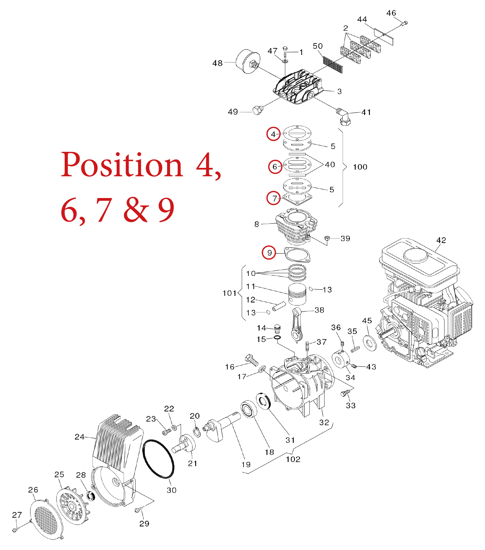 Packningssats Cylinder 55-s15