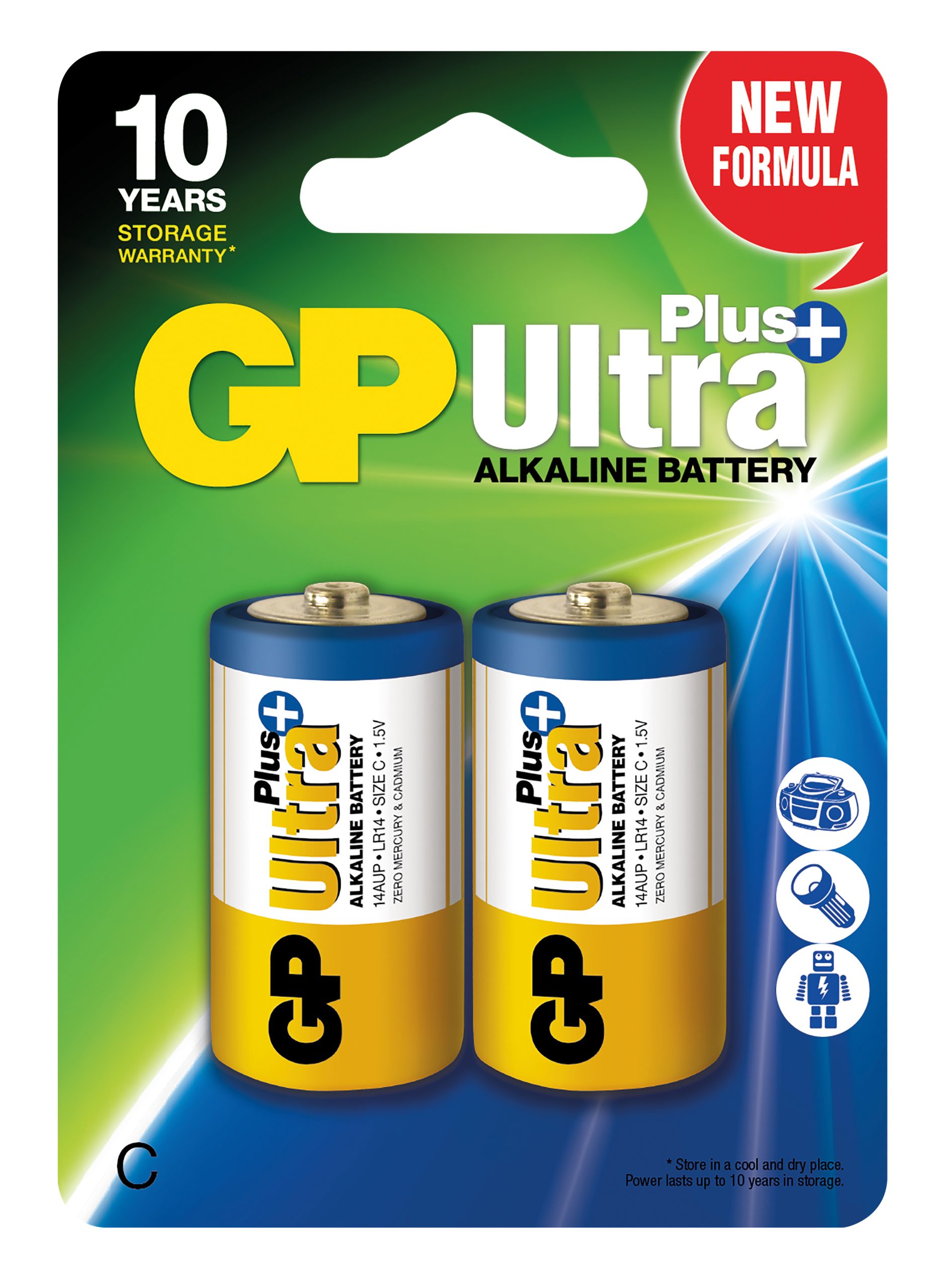 Batteri Gp C/2-pack Blister