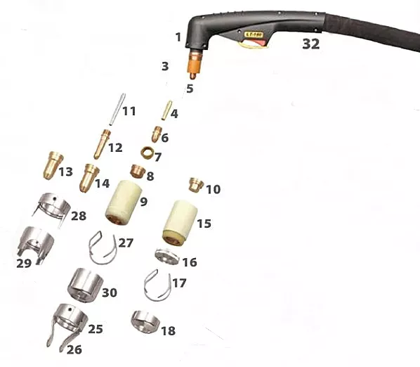 Jasic Kontaktdysa 1.35 (pk 10) (jp-100/jp-160)