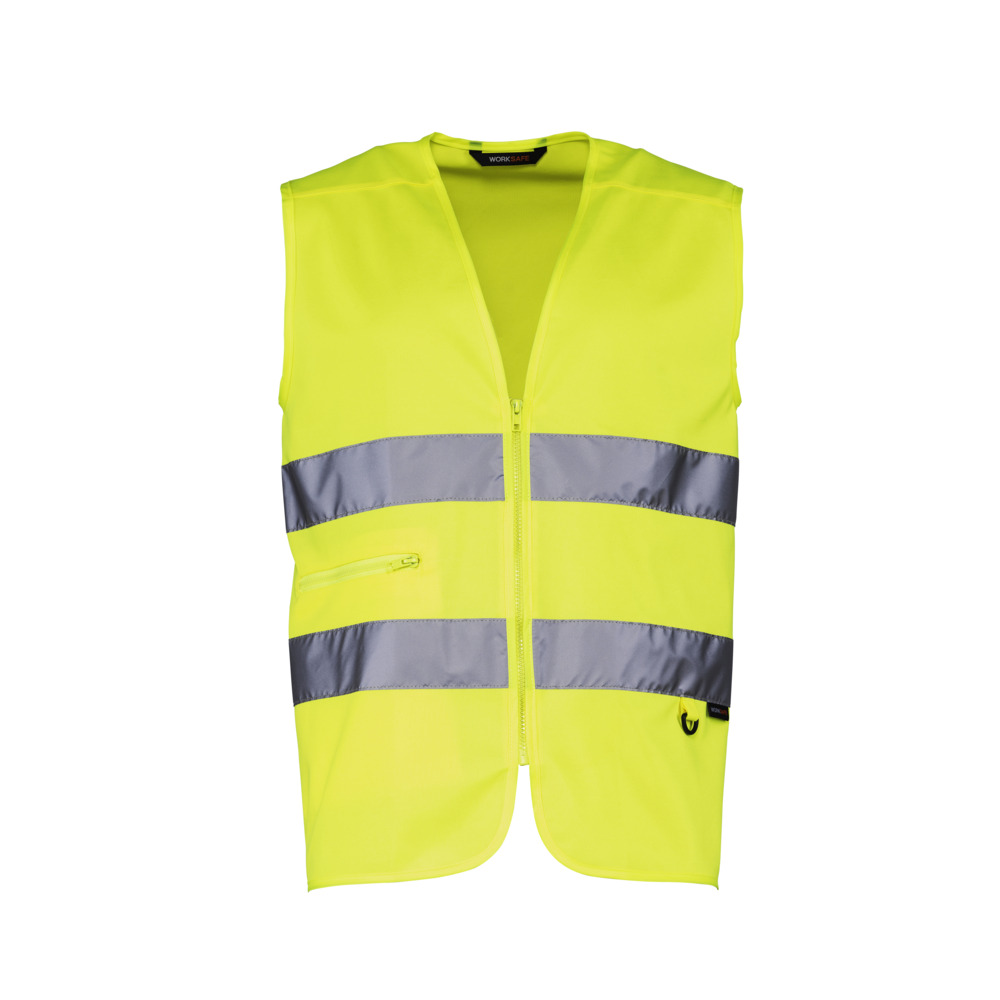 Worksafe 5710190 Varselväst dragkedja Klass 2 stl.S-M