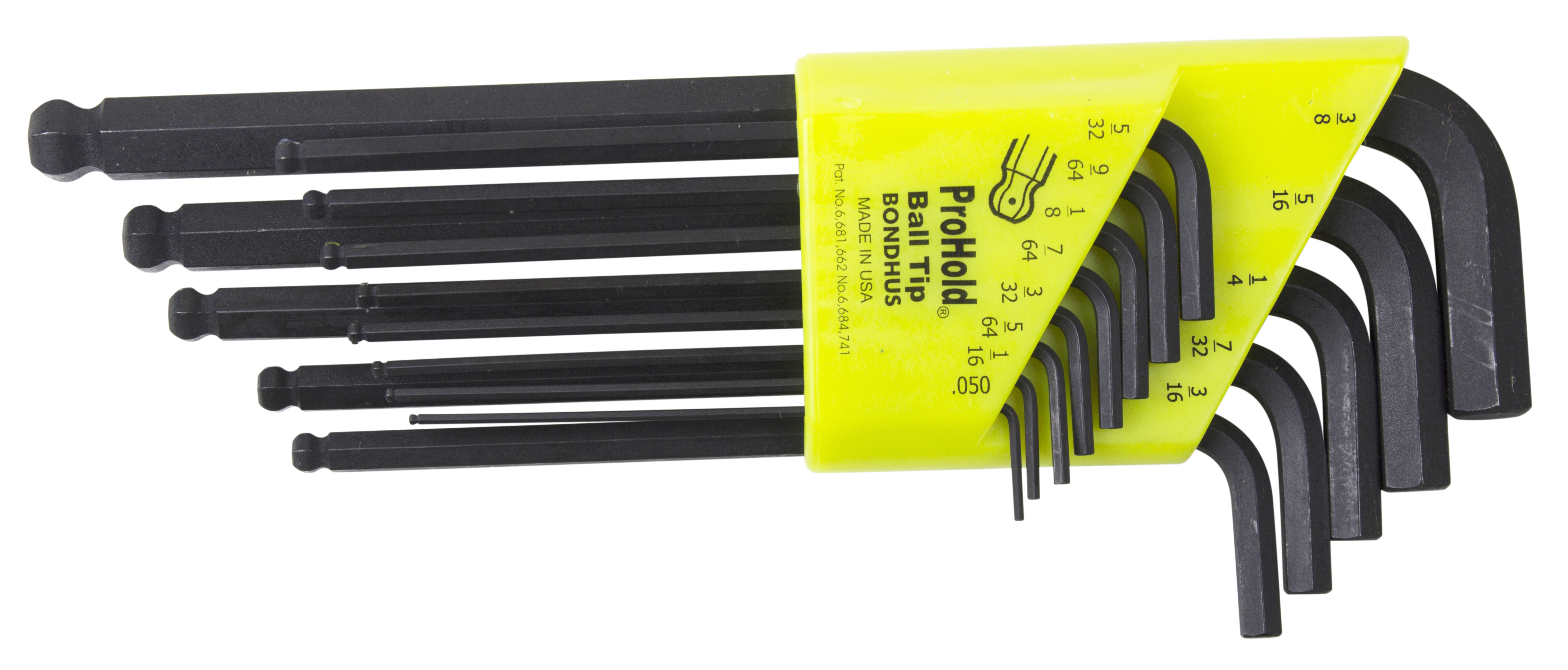 Bondhus Pblx13 Insexnyckelsats 0,05-3/8" M Prohold Kula
