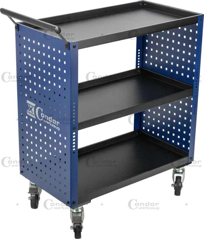 Verkstadsservicevagn 3 hyllplan