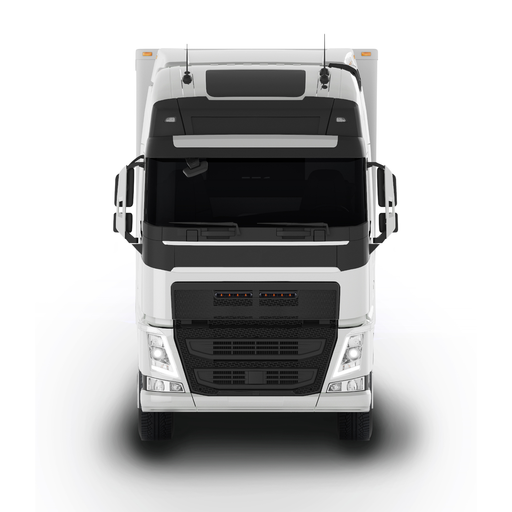 LEDRAMPSPAKET DARK KNIGHT NUUK 2X14" PASSANDE VOLVO FH 2012-2020 GRILL