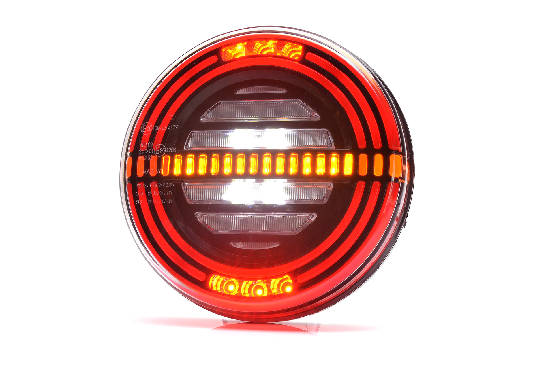 STRANDS BAKLJUS LED 5-FUNKTION UNIVERSAL 12-24V DC IP66/68 E-GODKÄND