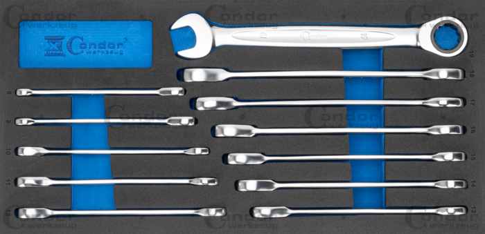 U-Ring Spärrnyckelset i Foam 1/3 xcess performance