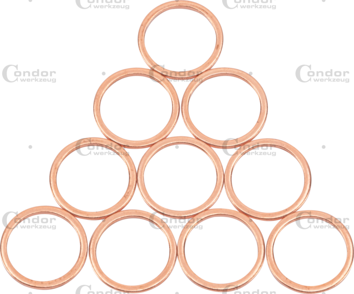 Kopparbrickor 10 delar.