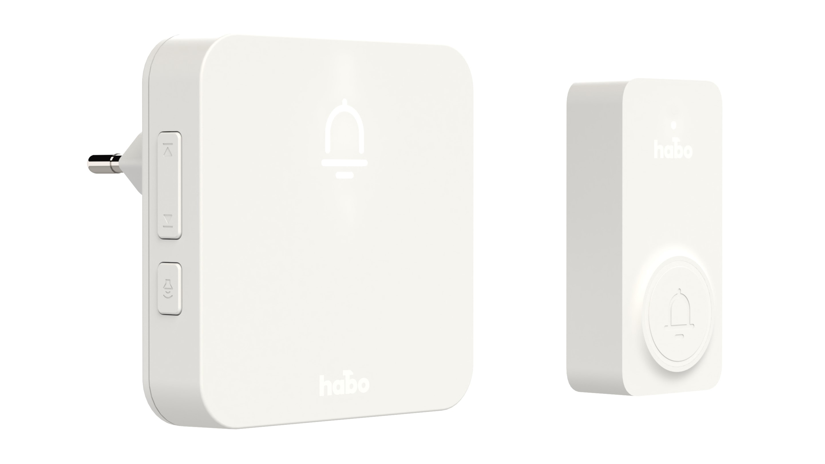 TRÅDLÖS DÖRRKLOCKA SET NORDIC VIT