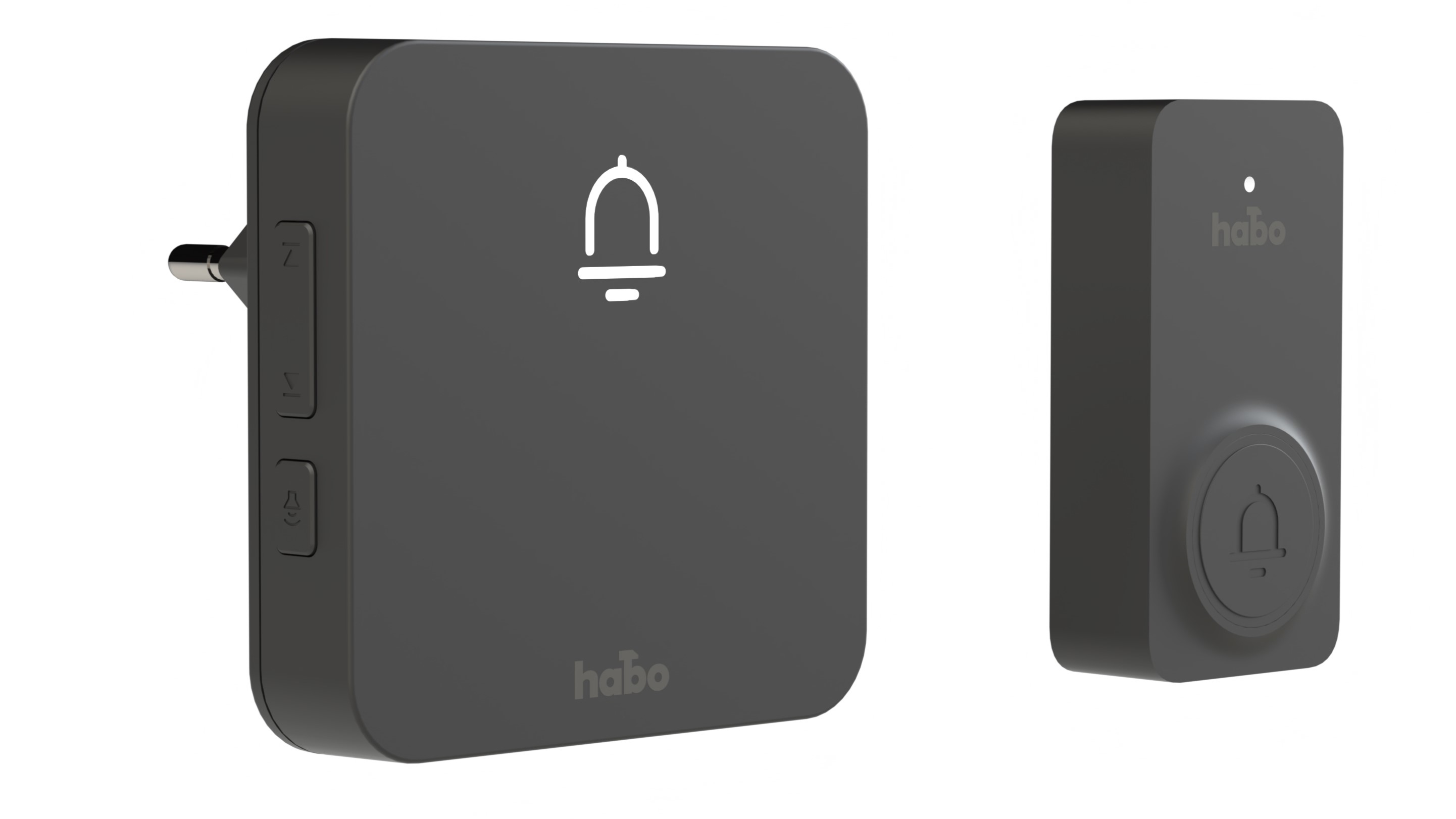 TRÅDLÖS DÖRRKLOCKA SET NORDIC SVART