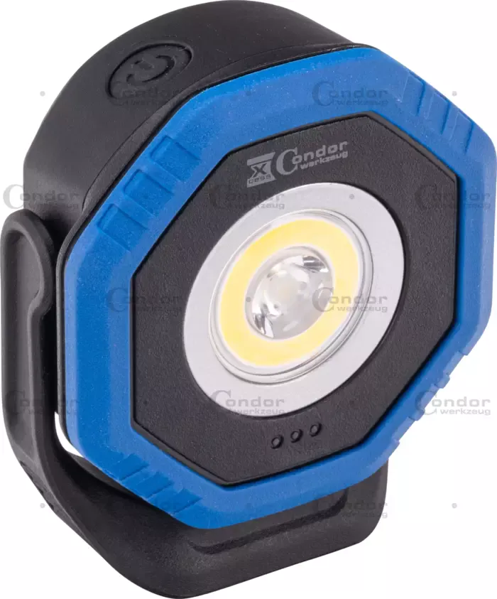 Batteridriven handstrålkastare trådlös laddning COB-LED Twin Beam 2-i-1