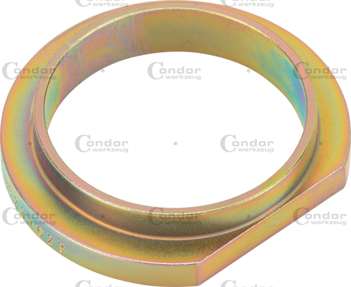 Tryckring för borttagning, tillplattad