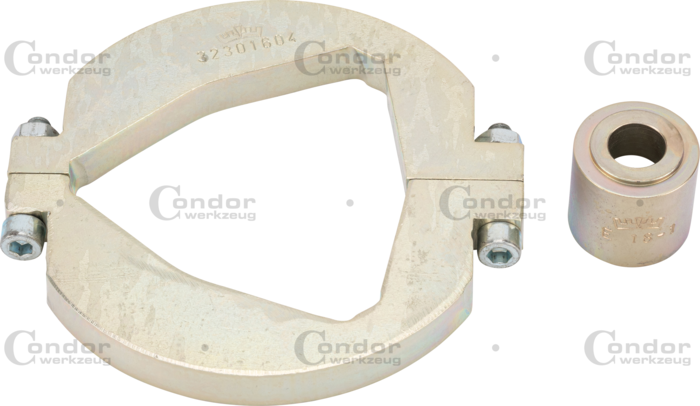 Stödplatta med tryckstycke för demontering av hjullager, ø 91 mm