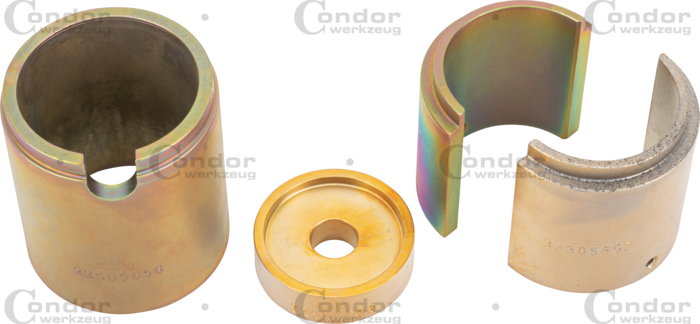 Halvmåne Set ø 70 mm, för byte av silentlager lastbil