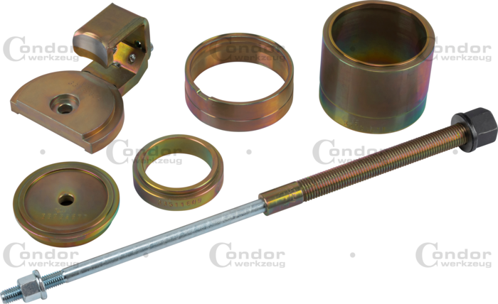 Tryckstyckesats för motorfäste dubbellager, ø 90 mm, framaxel