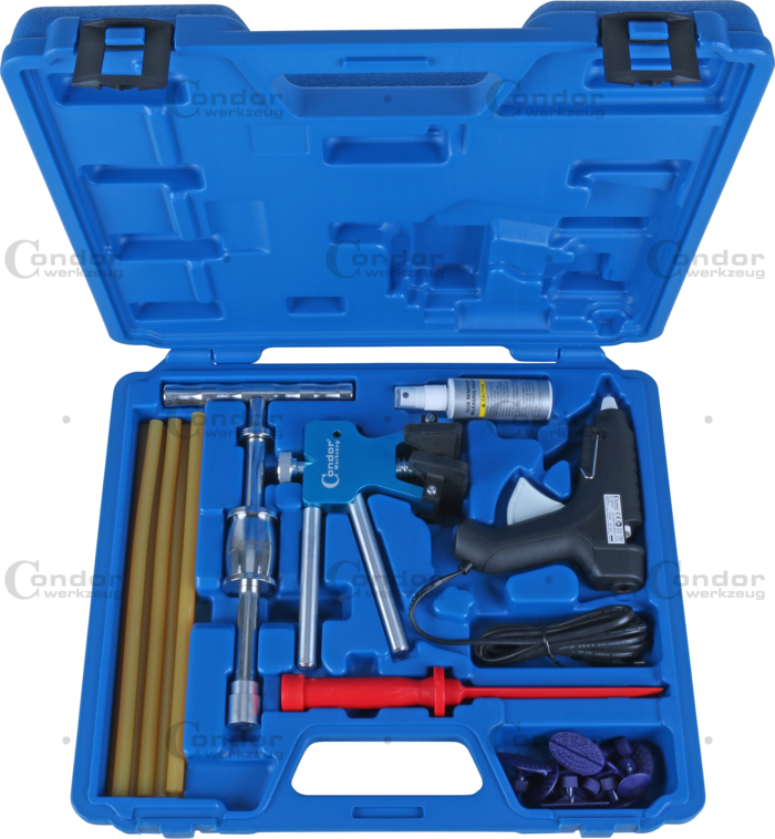 Buckelreparation Set, med smältlimsteknologi