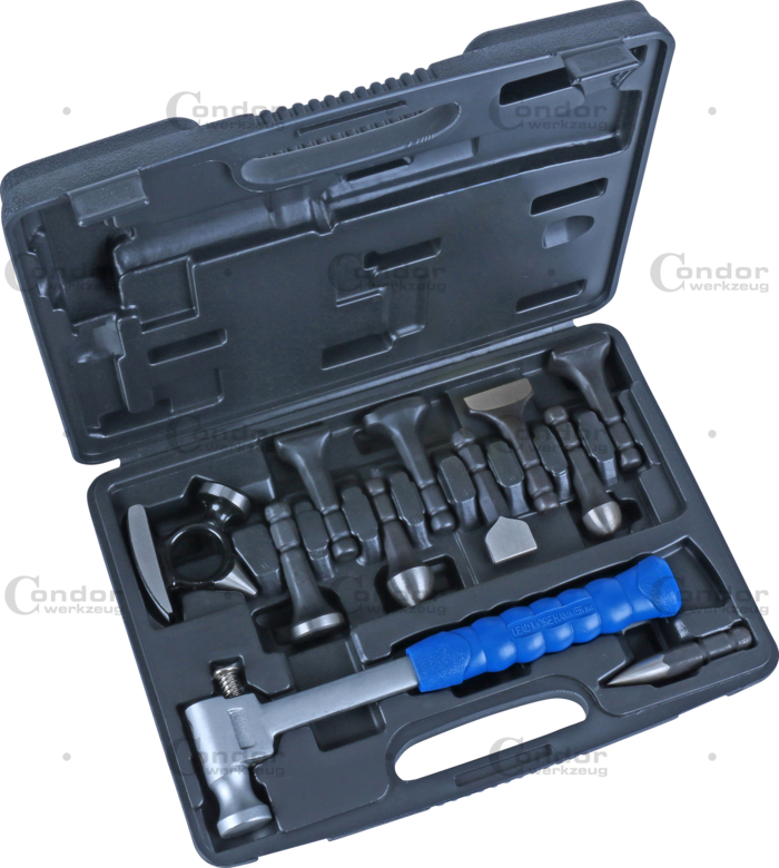 Karosserihammare Set, 11 delar., utbytbara huvud