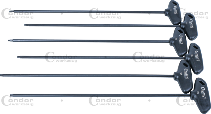 T-handtag Hylsnycklar, extra lång, torx