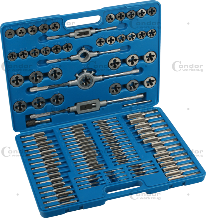 Tapp och Snitt Set, 110 delar., tungsten stål, M2-18