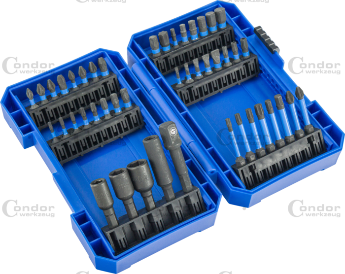 Kraftbits sats 45-delar 1/4" sexkant