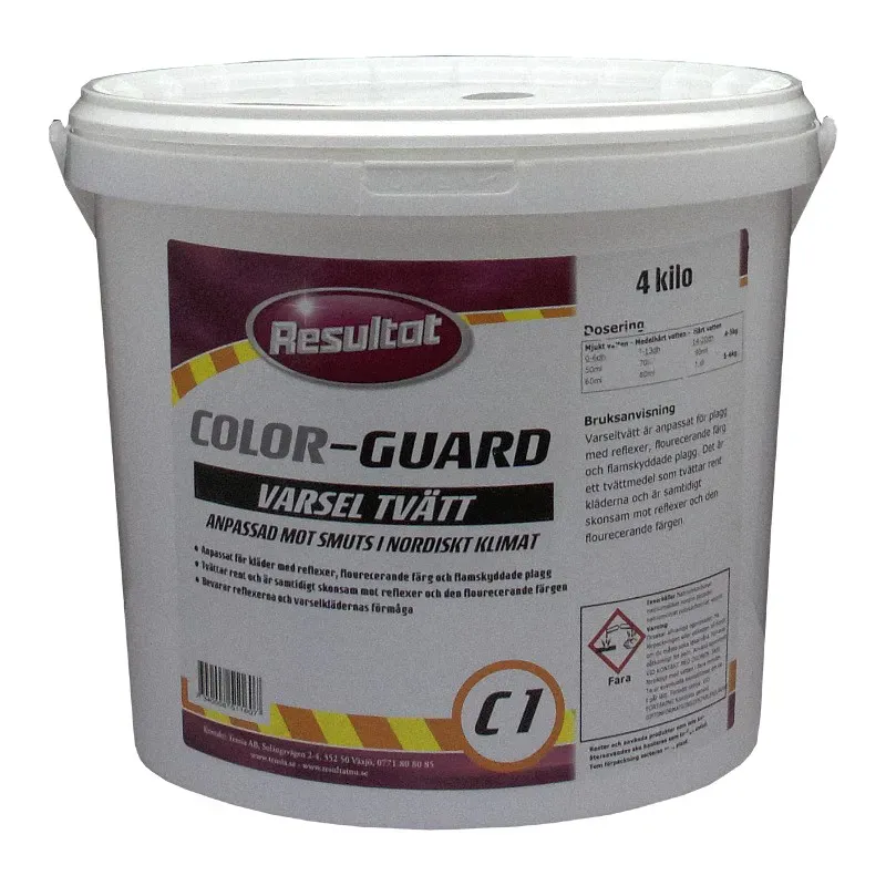 Resultat varseltvätt 4 kg