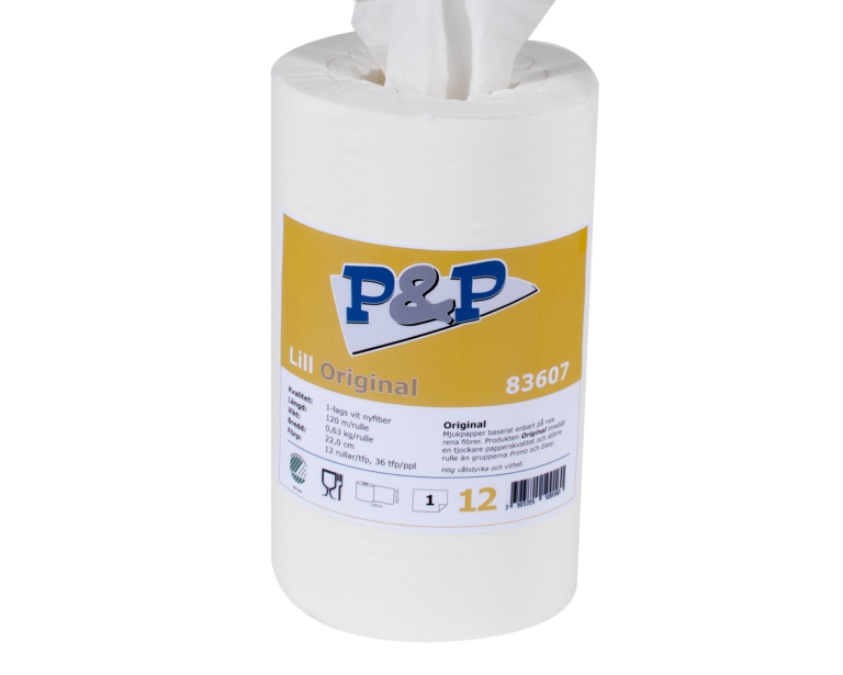 P&P papper torkrulle lilltork orginal 12st