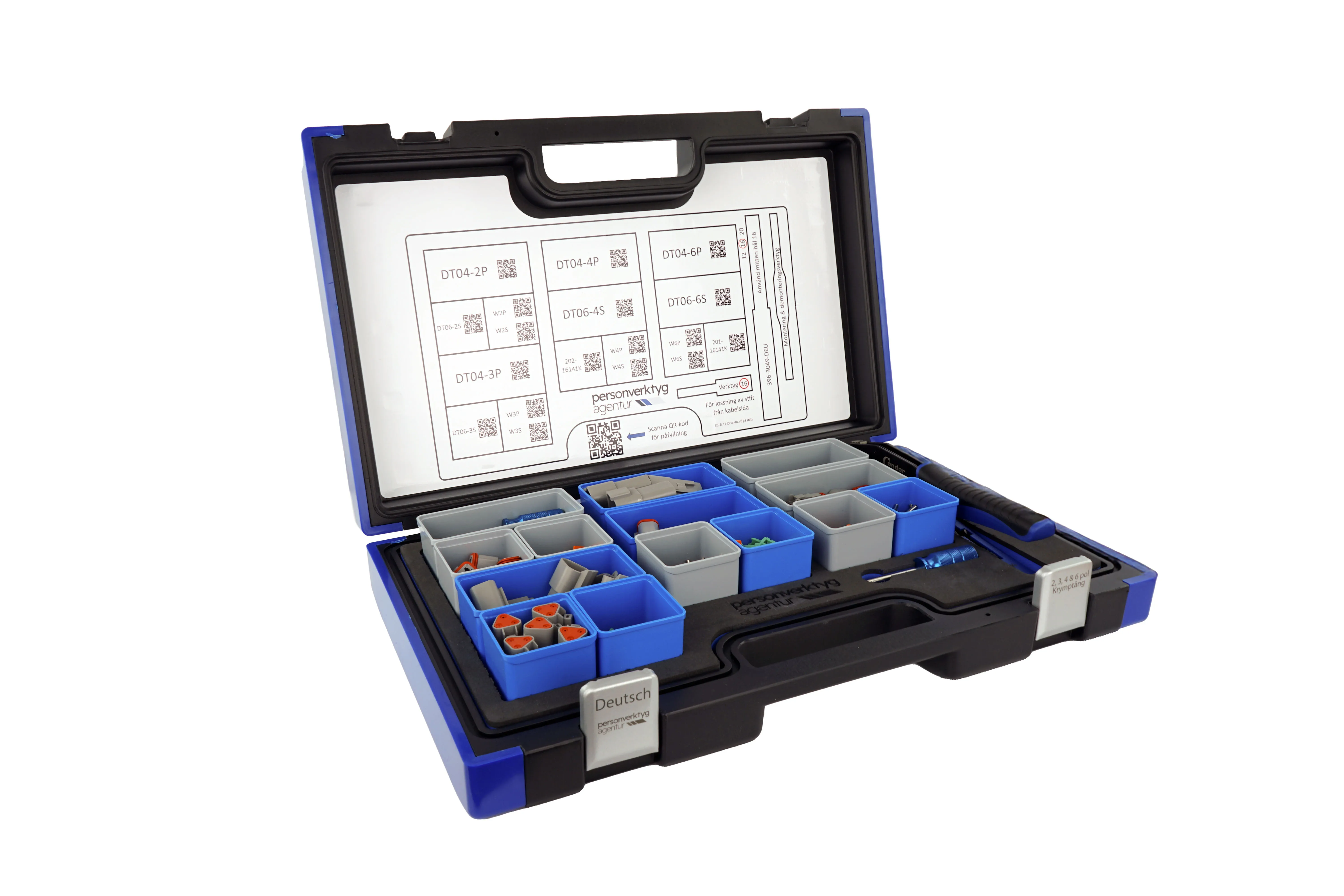 Sortimentslåda Deutsch – 645 Delar med Krymptång