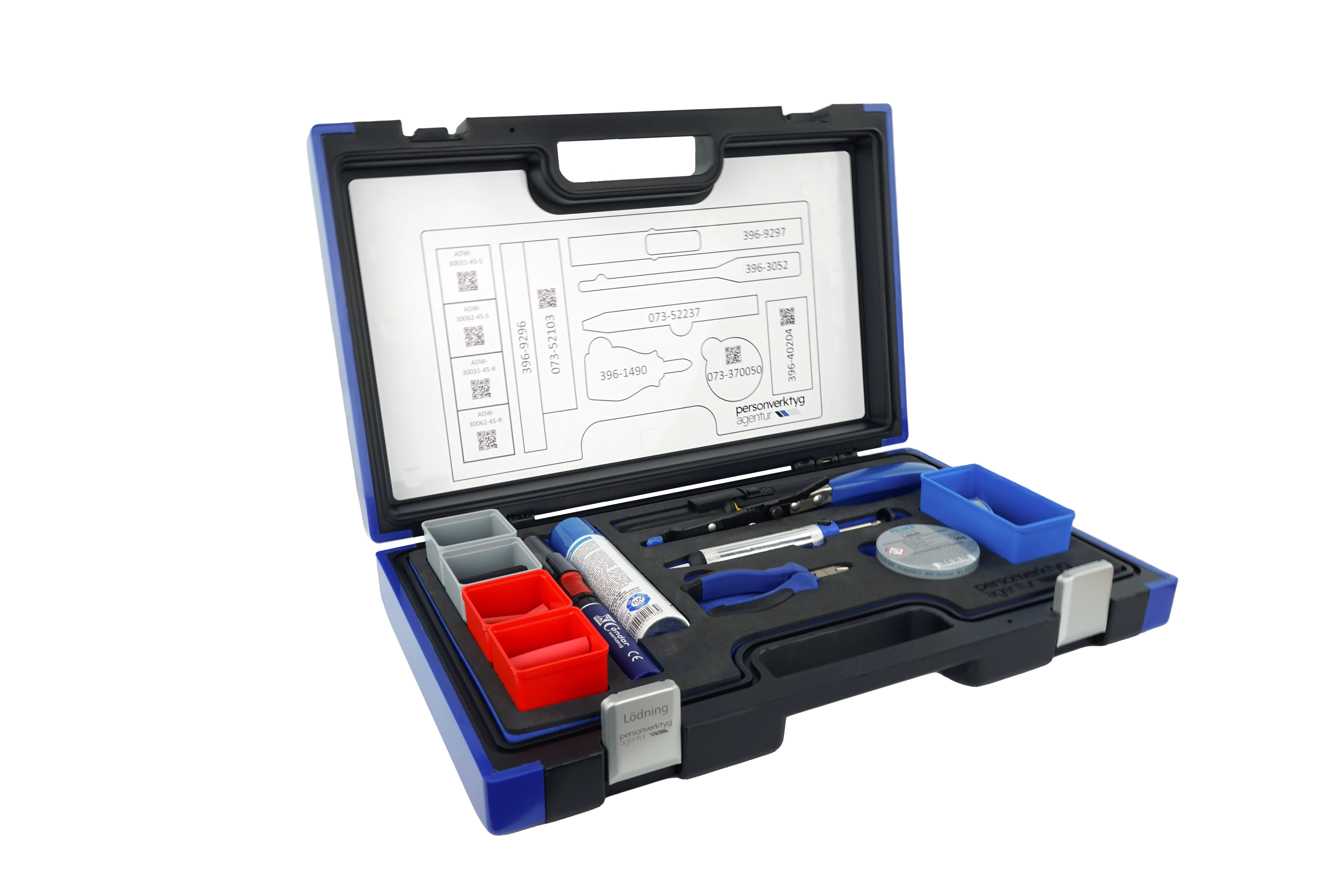 Sortimentslåda lödkolv batteridriven 163-del