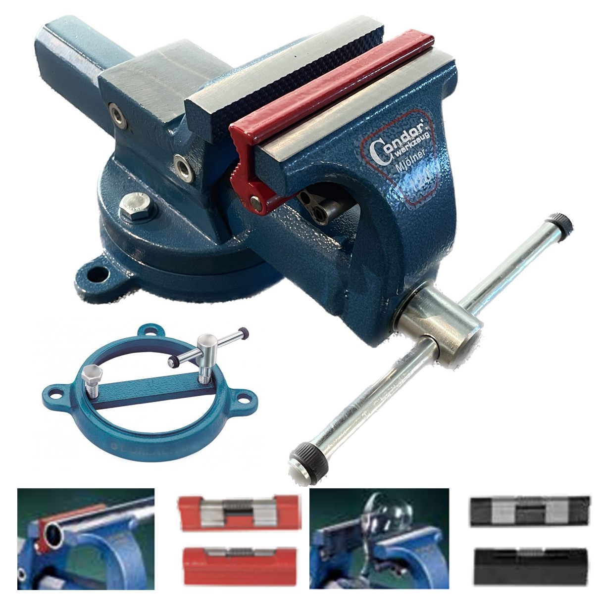 Skruvstycke Mjölner 140mm med svivel