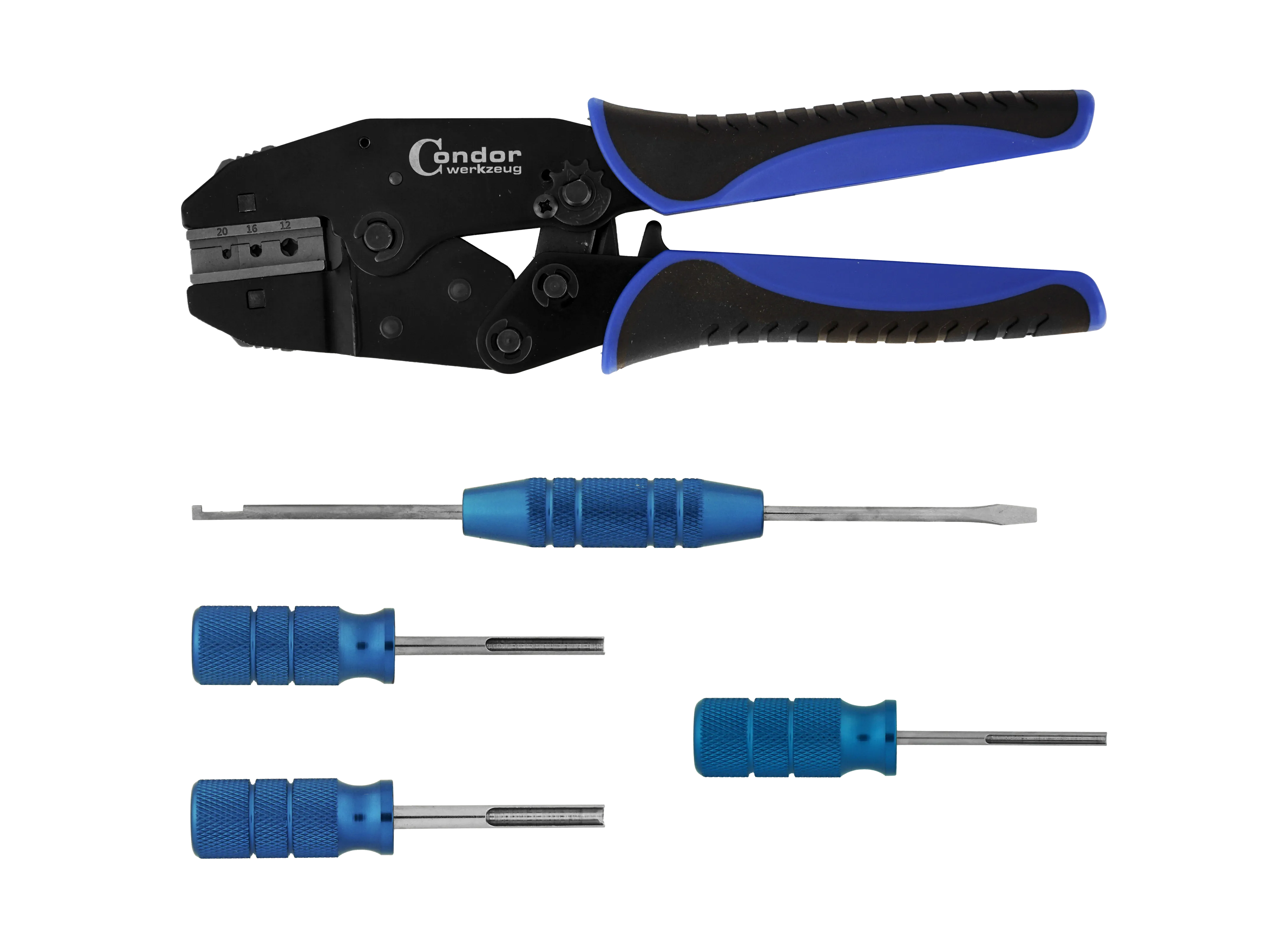 Krymptång med spärr, Deutsch 5-del