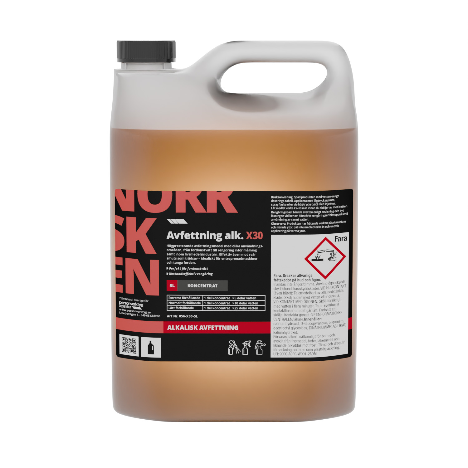 NORRSKEN avfettning alk. X30 5L