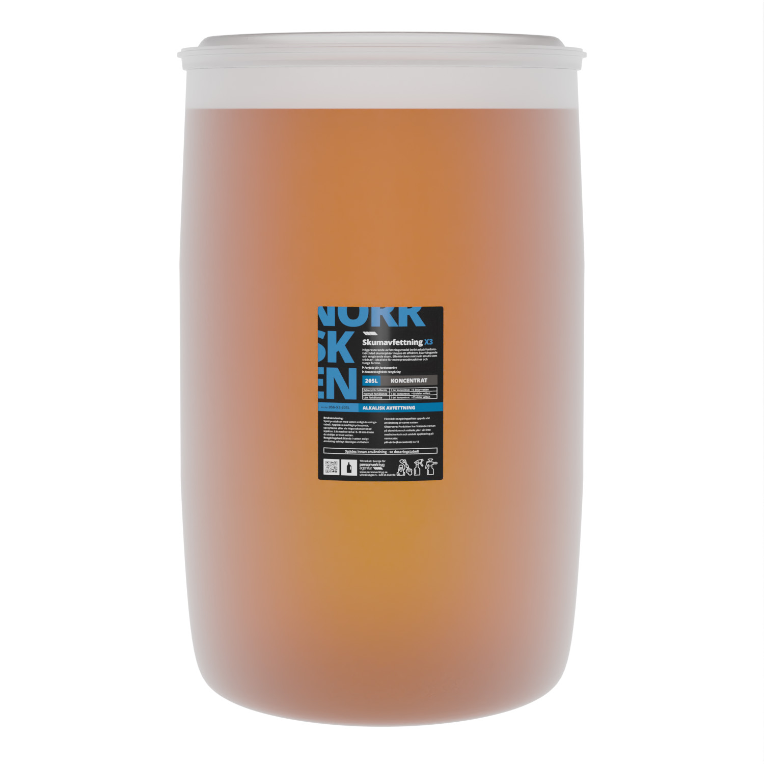 NORRSKEN skumavfettning alk. X3 205L