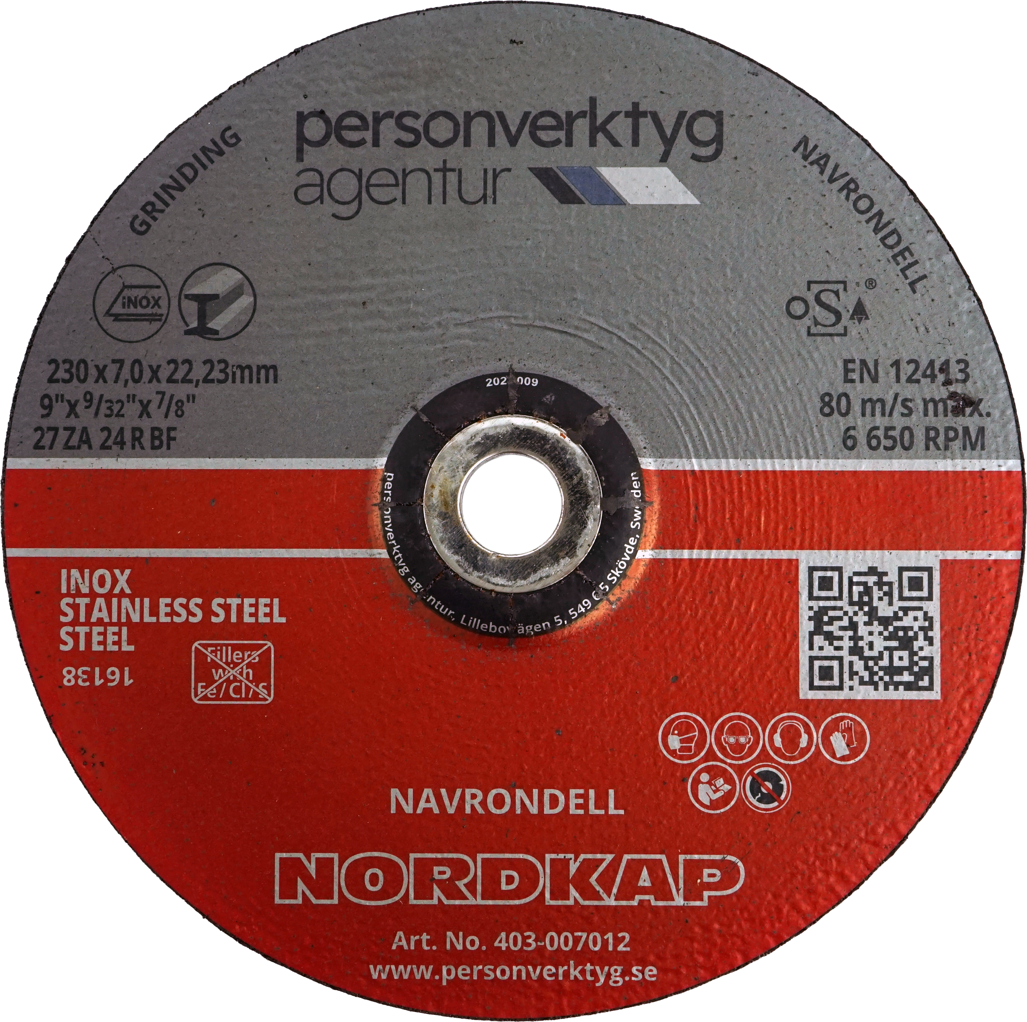 NORDKAP navrondell 230x7,0x22,23 longlife