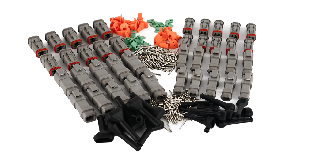 DT kontaktpaket 2&4 pol med gummidamasker