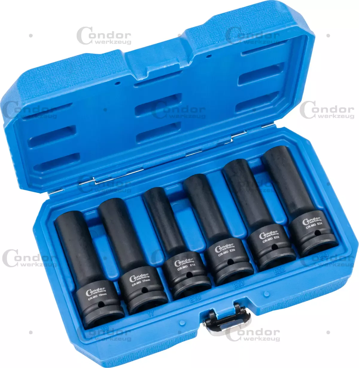 Krafthylsor Set, 6 del., 3/4", torx / 12-kant