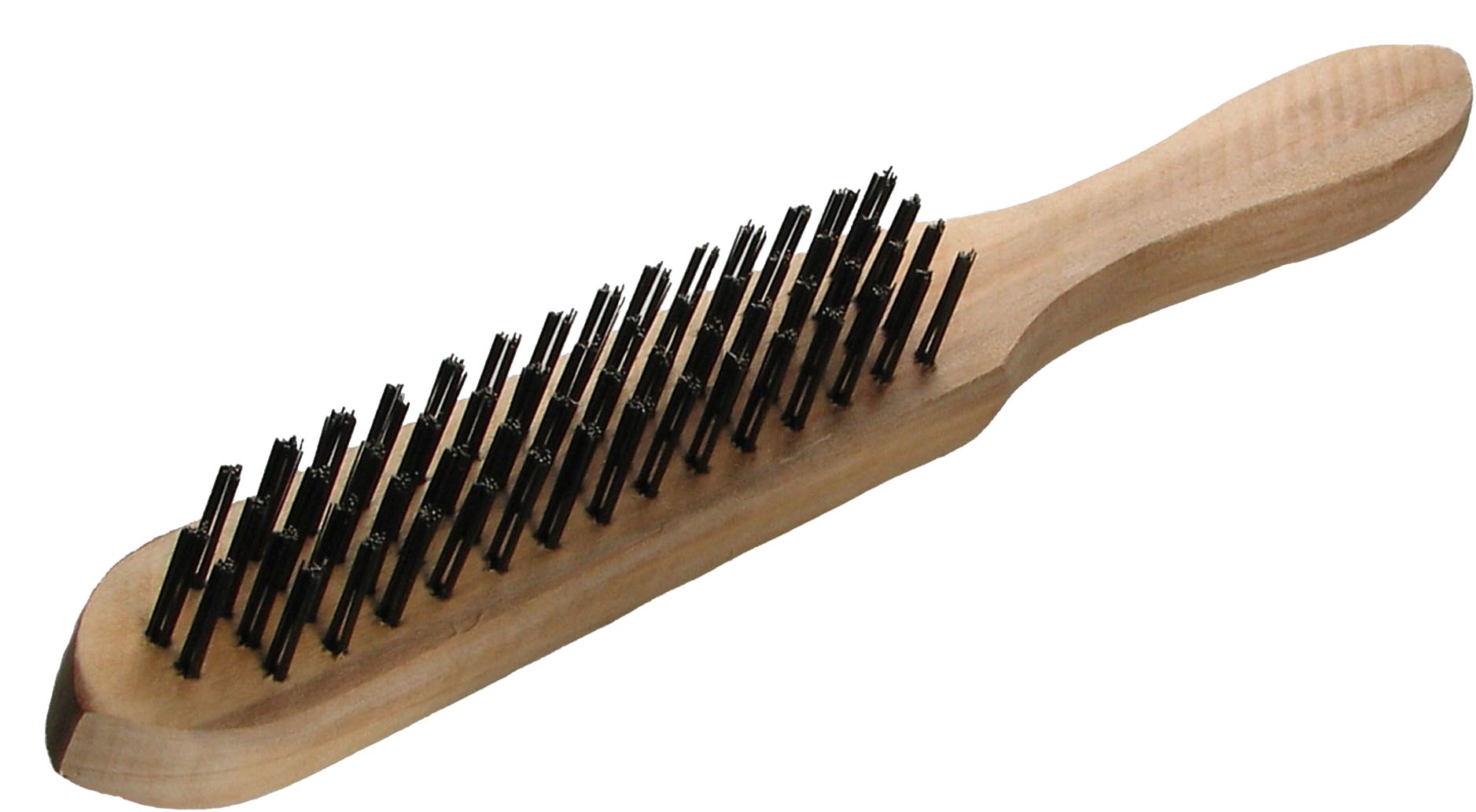 Stålborste trähandtag