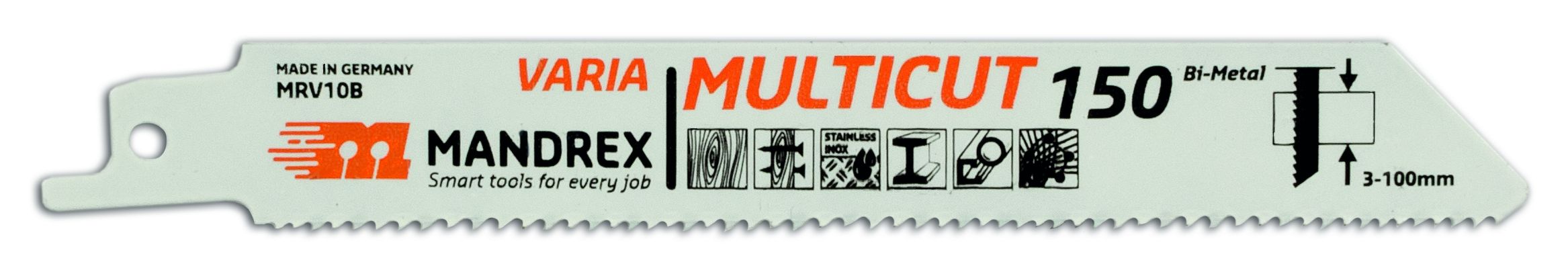 MANDREX MULTICUT - VARIA Reciprocating Blade (2st/förp