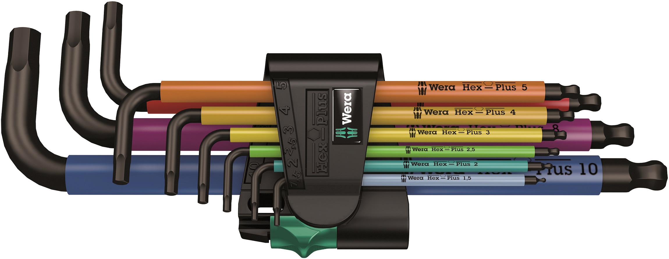 Wera 950 Spkl/9  Multicolour Insexnyckelsats